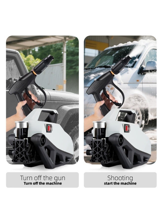 ALongDeng Electric Pressure Washer 2400W Power Washer with 33ft Hose Detachable Water Gun Electric Pressure Washer for Cleaning Car & Home Garden Yard - Image 5